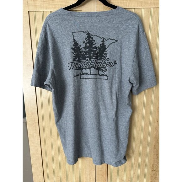 Travis Mathew “DONTCHA KNOW” MINNESOTA TEE T- Shirt Mens Size Large Gray - Picture 3 of 7